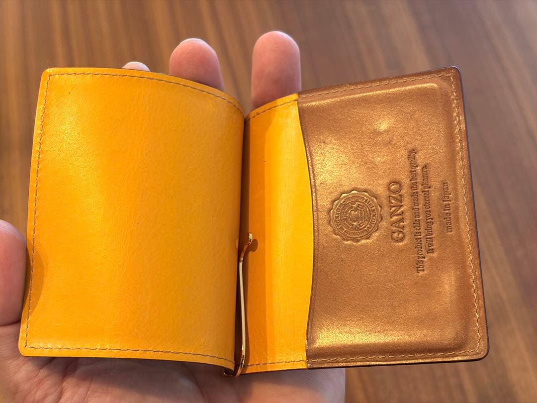 GANZO シェルコードバン マネークリップ