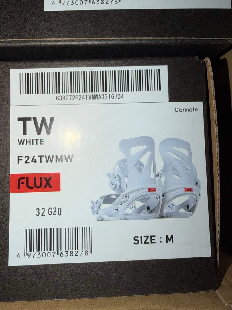 新品未使用　23-24 Flux TW Mサイズ　ホワイト