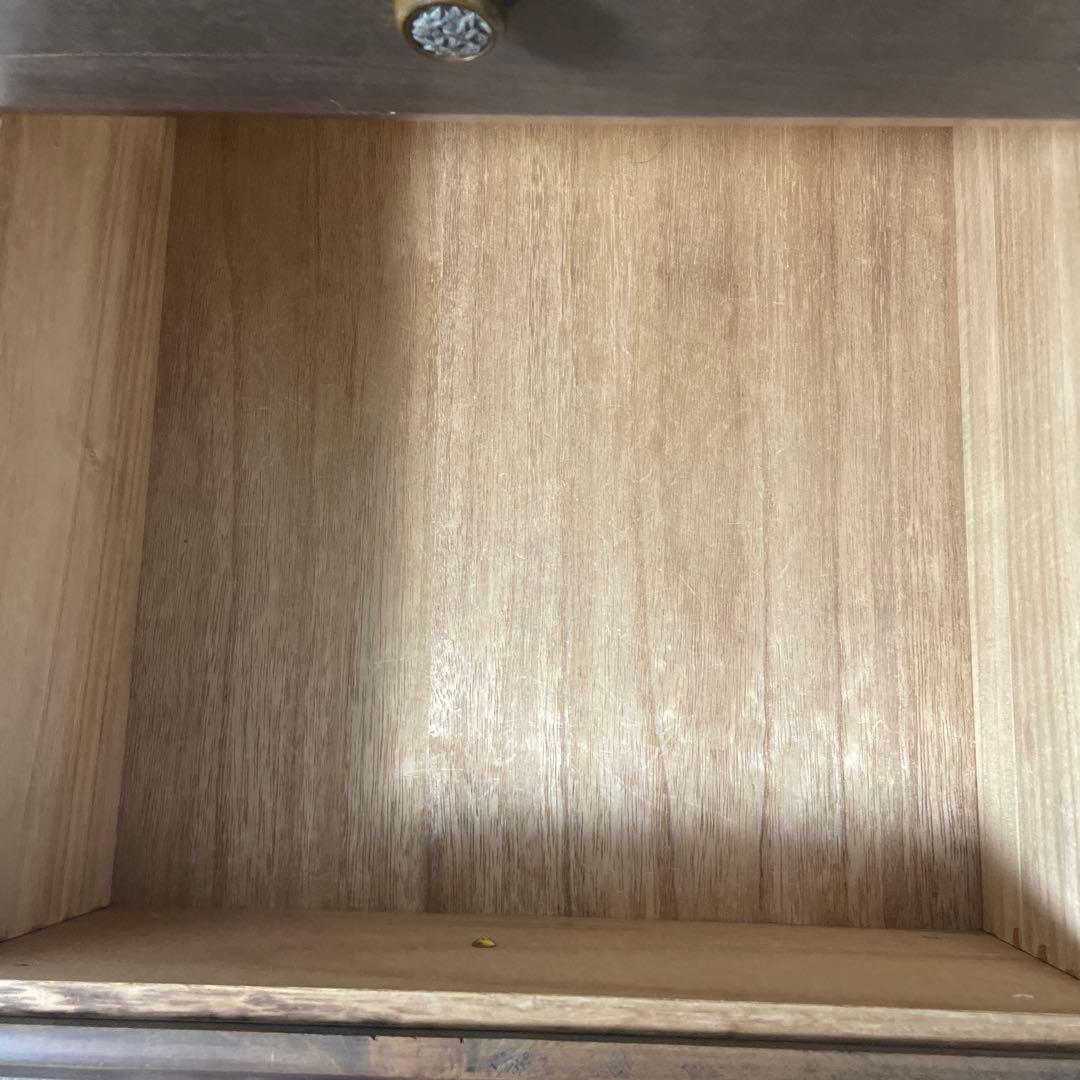 直接引き取り歓迎⭐︎ダークブラウン木製チェスト 8引き出し