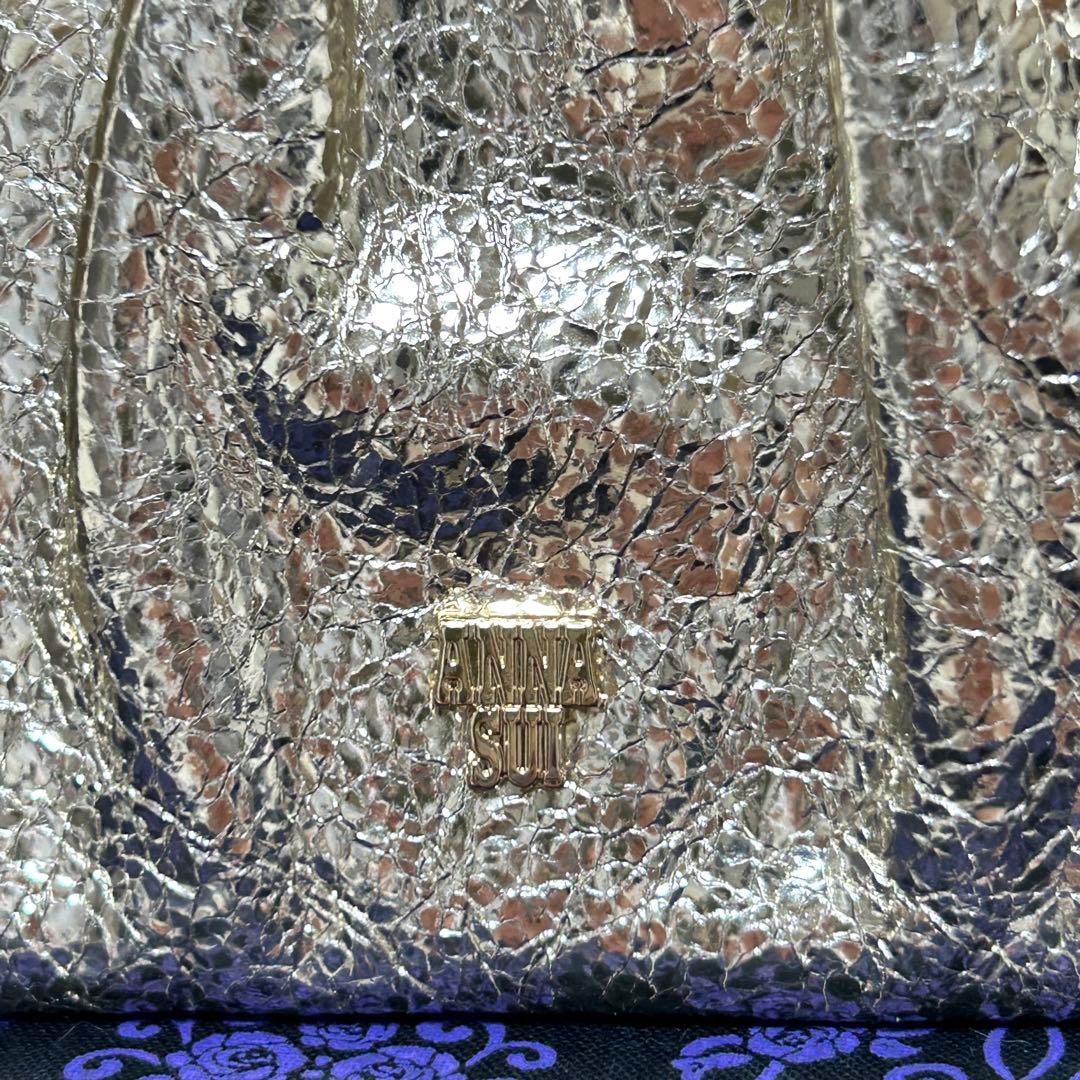 【新品・未使用】 ANNA SUI がま口財布 インザバスケット ゴールド 猫