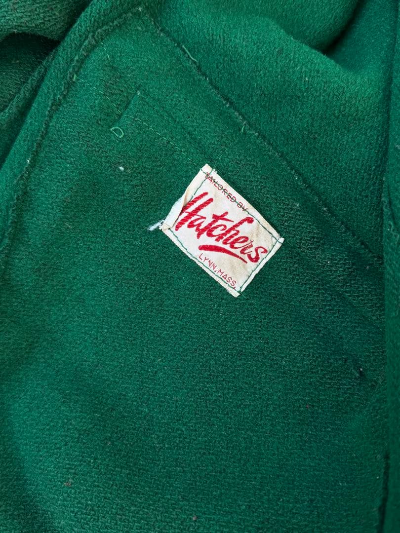 50s Hatchers ヴィンテージ スタジャン アワードジャケット ロング丈