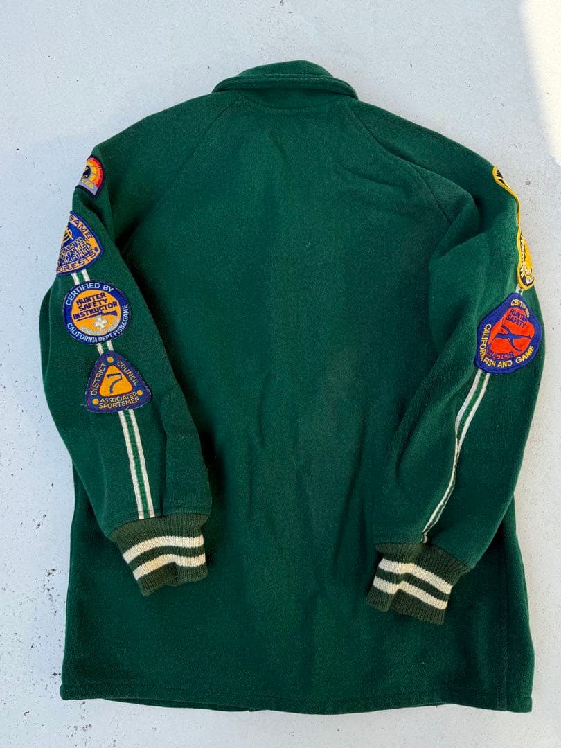 50s Hatchers ヴィンテージ スタジャン アワードジャケット ロング丈