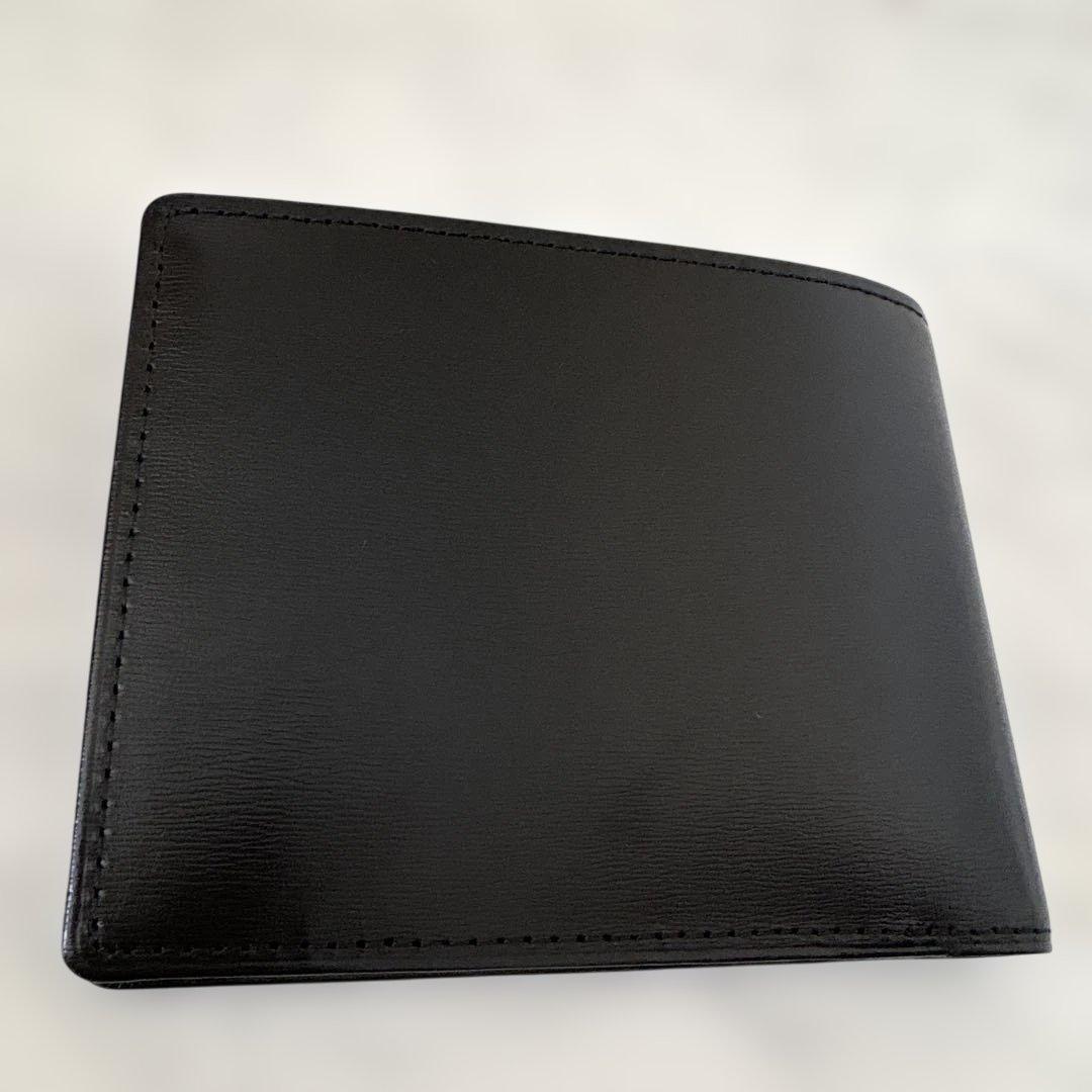 ポロ ラルフローレン 財布 二つ折　メンズ レザー　エンボス　新品未使用品