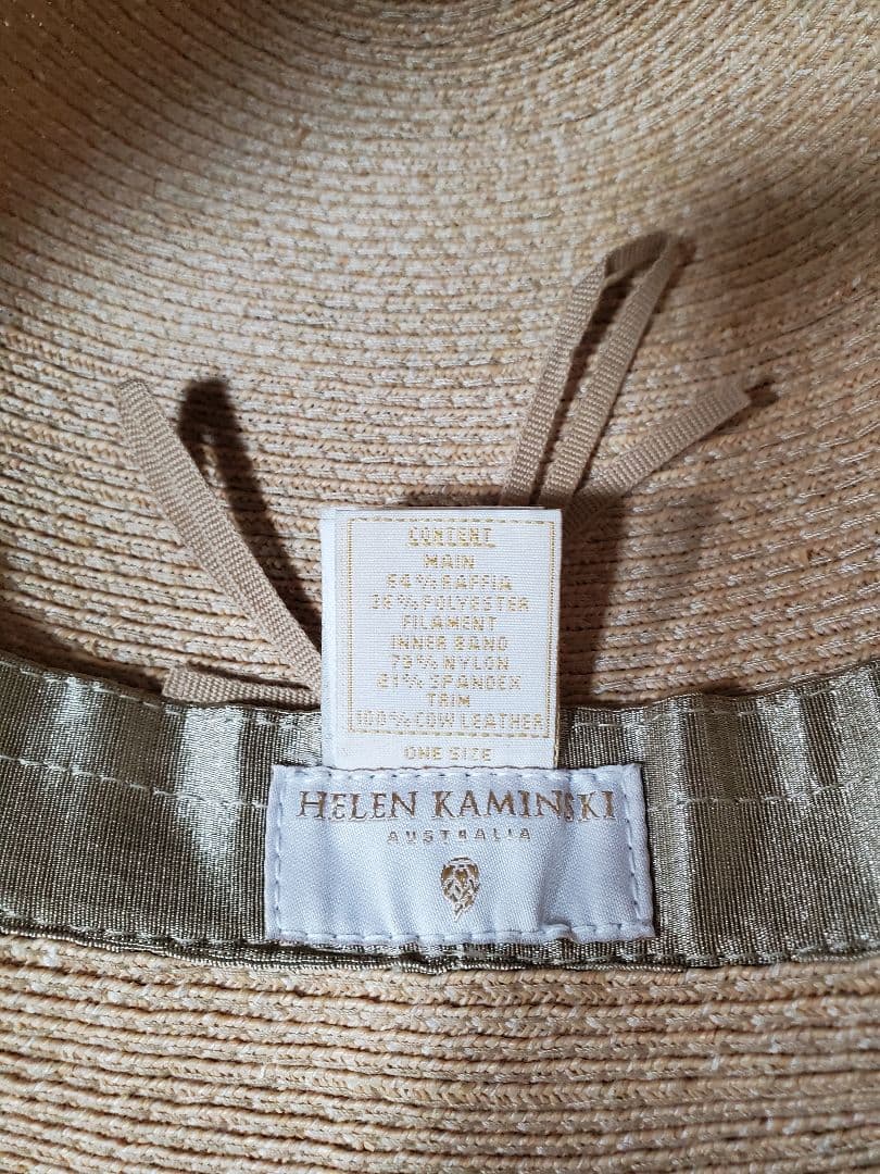 ヘレンカミンスキーKAELOヘレンカミンスキーラフィア帽子ヘレンカミンスキー帽子