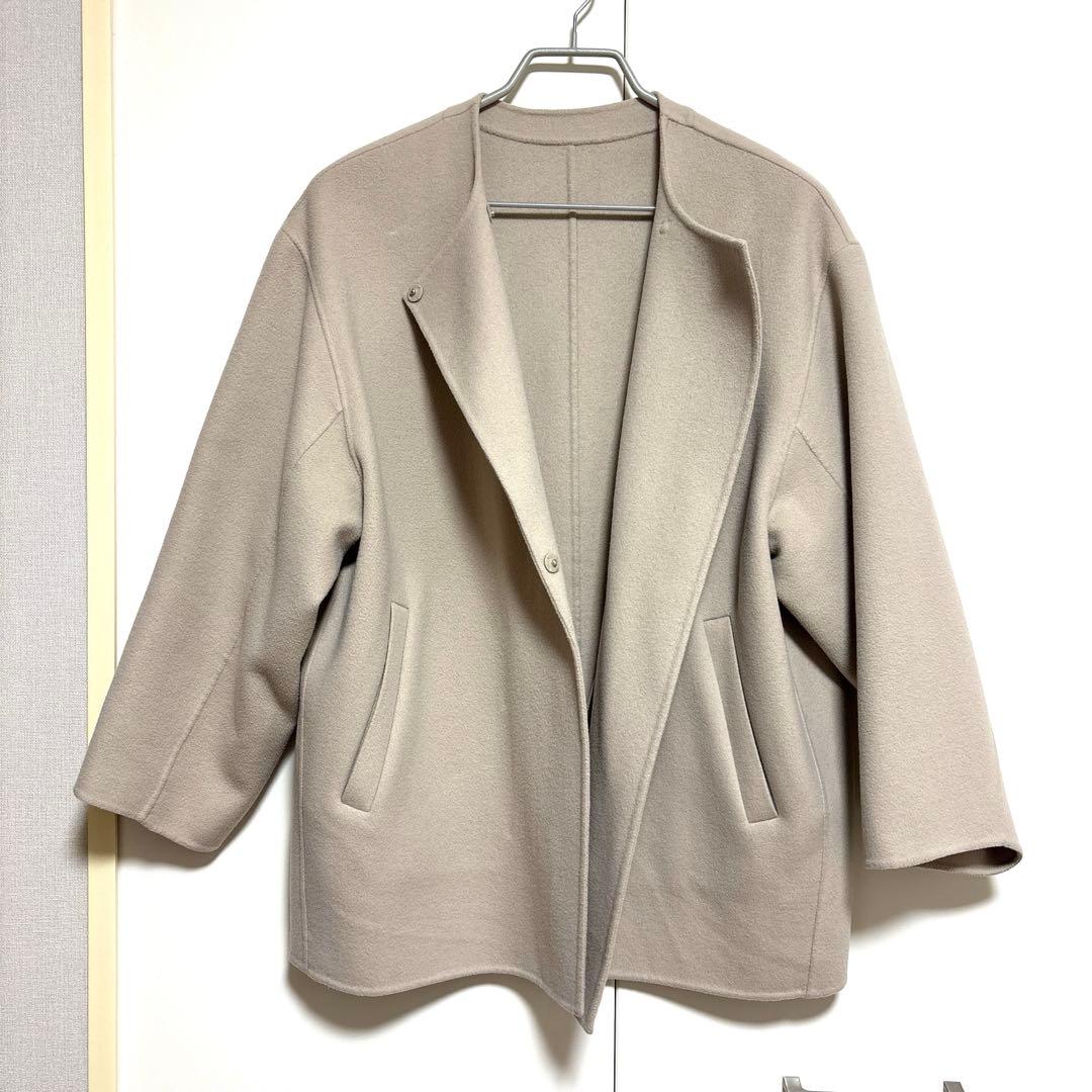 SLOBE IENA HAMILTONダブルフェイスショートコート BEIGE