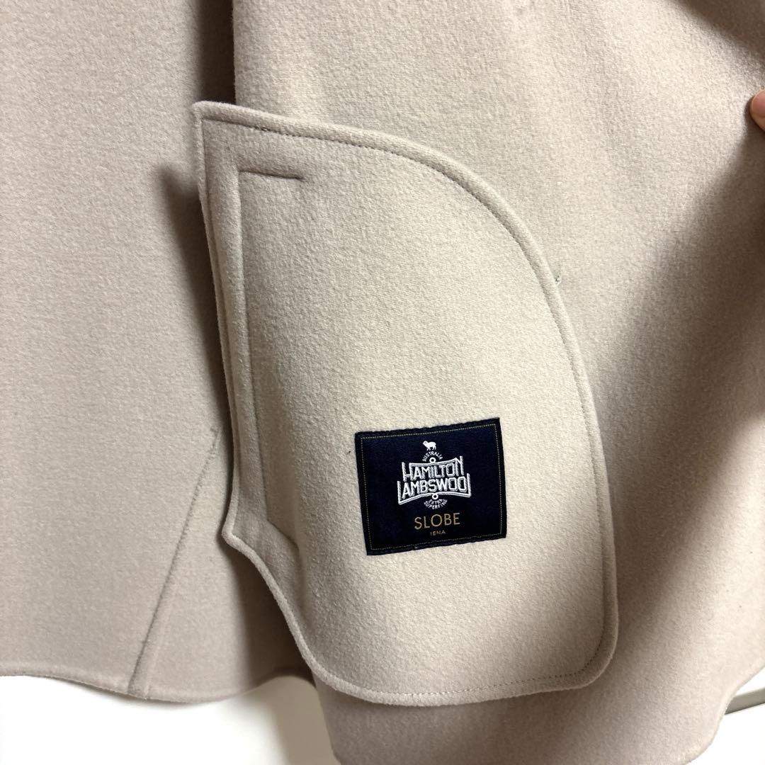 SLOBE IENA HAMILTONダブルフェイスショートコート BEIGE
