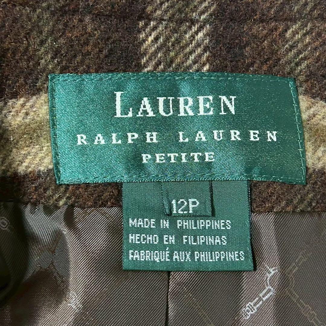 ［良品］RALPH LAUREN テーラードジャケット ブラウン 12P