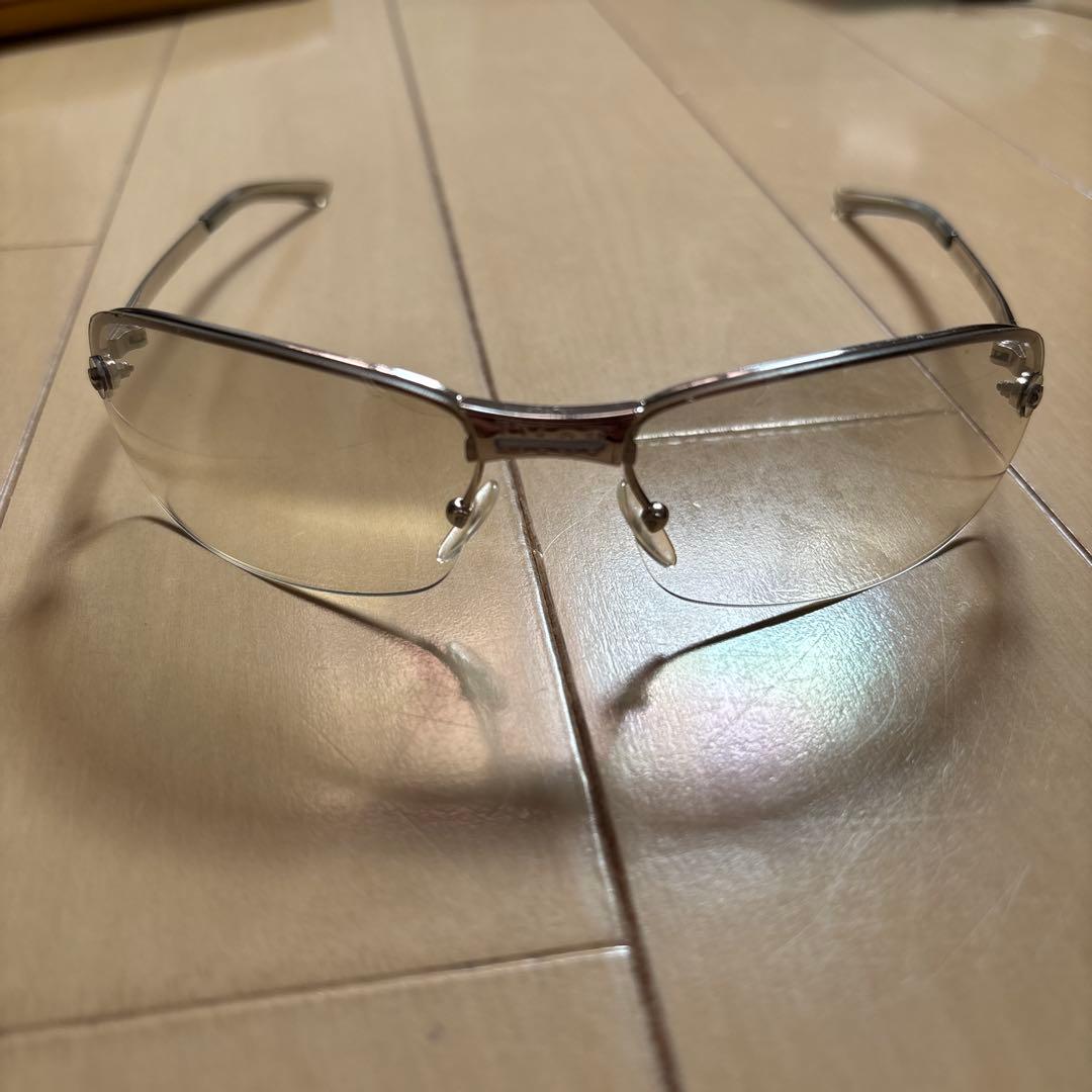 Dior シルバー リムレスサングラス