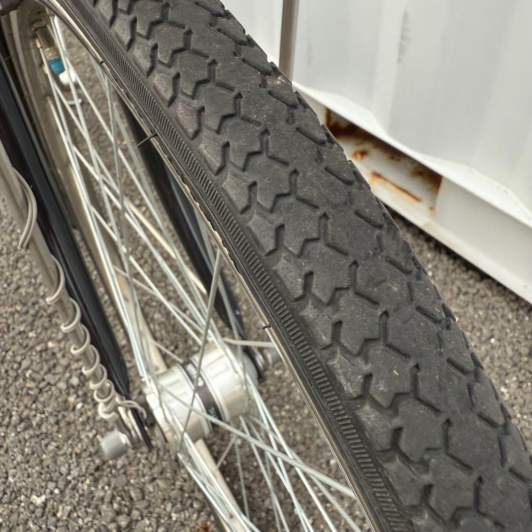 kokolate　自転車 26インチ カゴ/鍵/オートライト/6段変速付