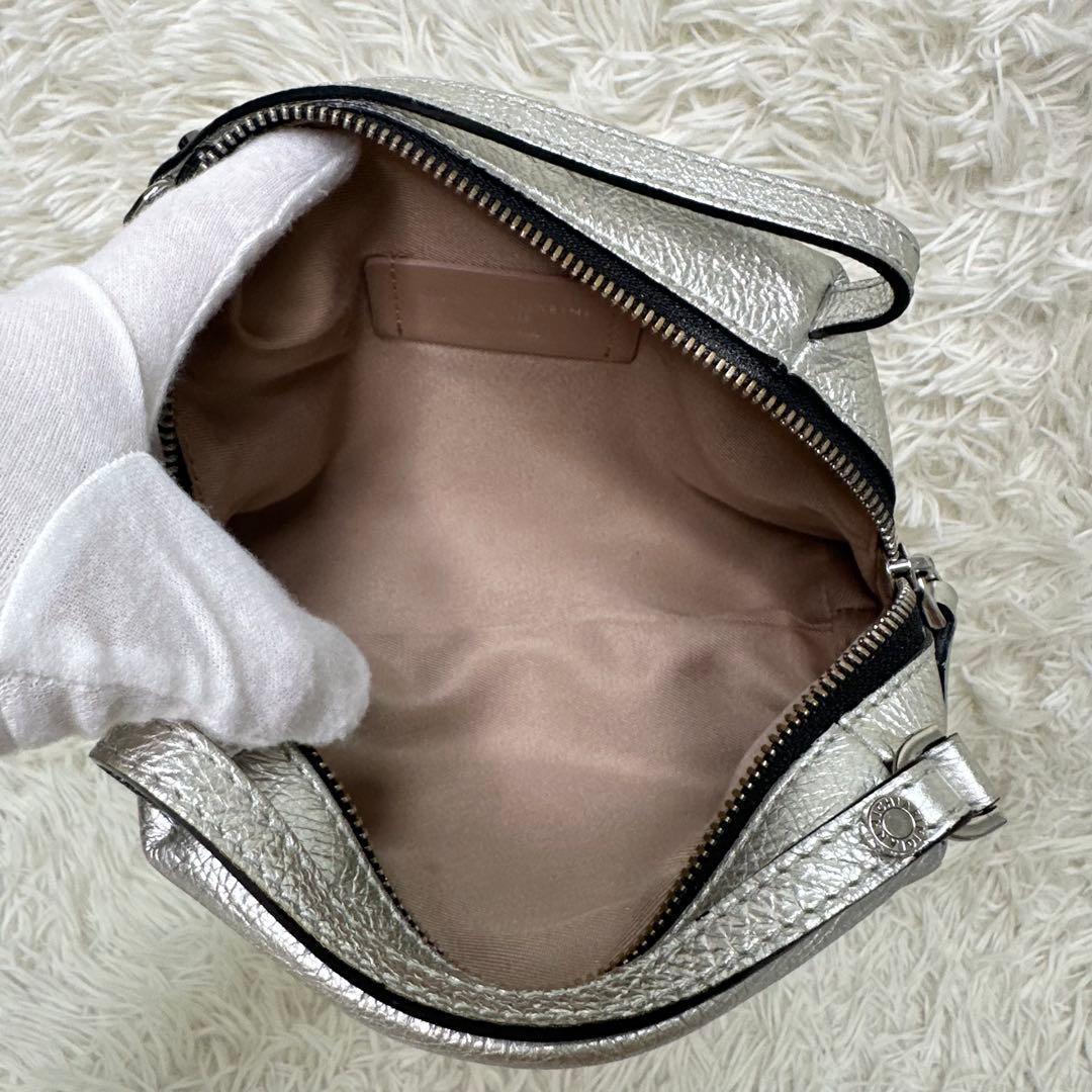 GIANNI CHIARINI ALIFA S ショルダーバッグ シルバー