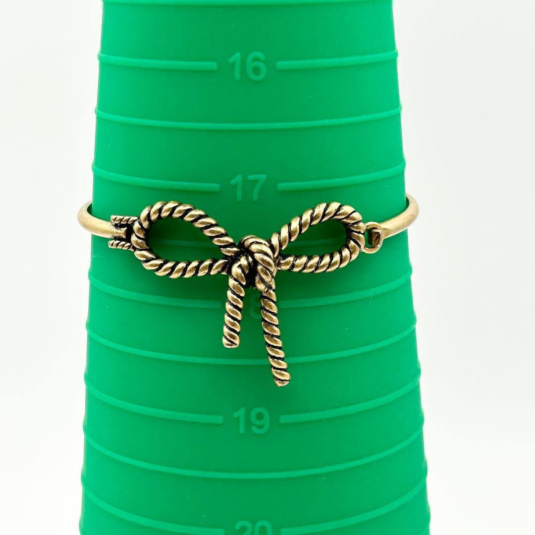 【Aimerさん着用】MARC JACOBS ゴールド リボン　バ ングル