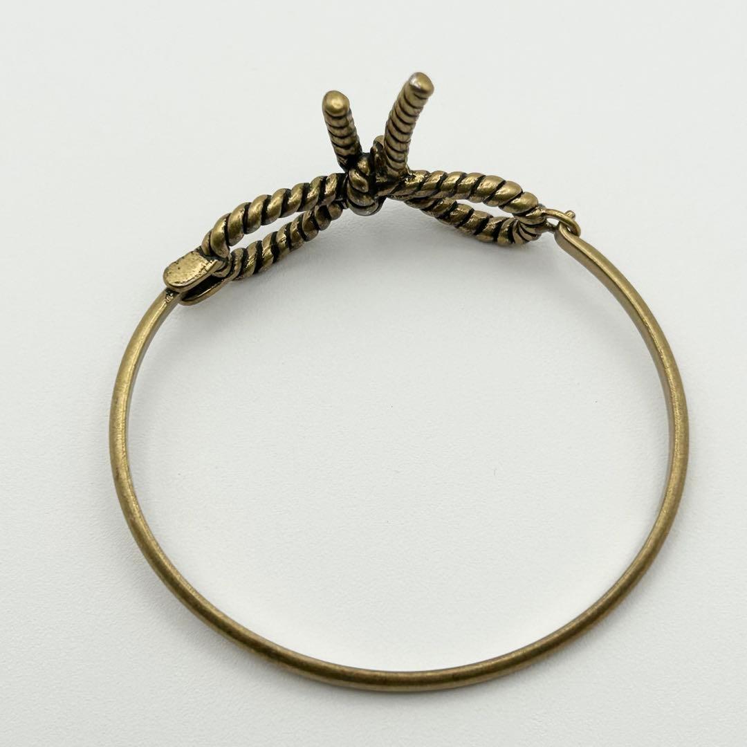 【Aimerさん着用】MARC JACOBS ゴールド リボン　バ ングル