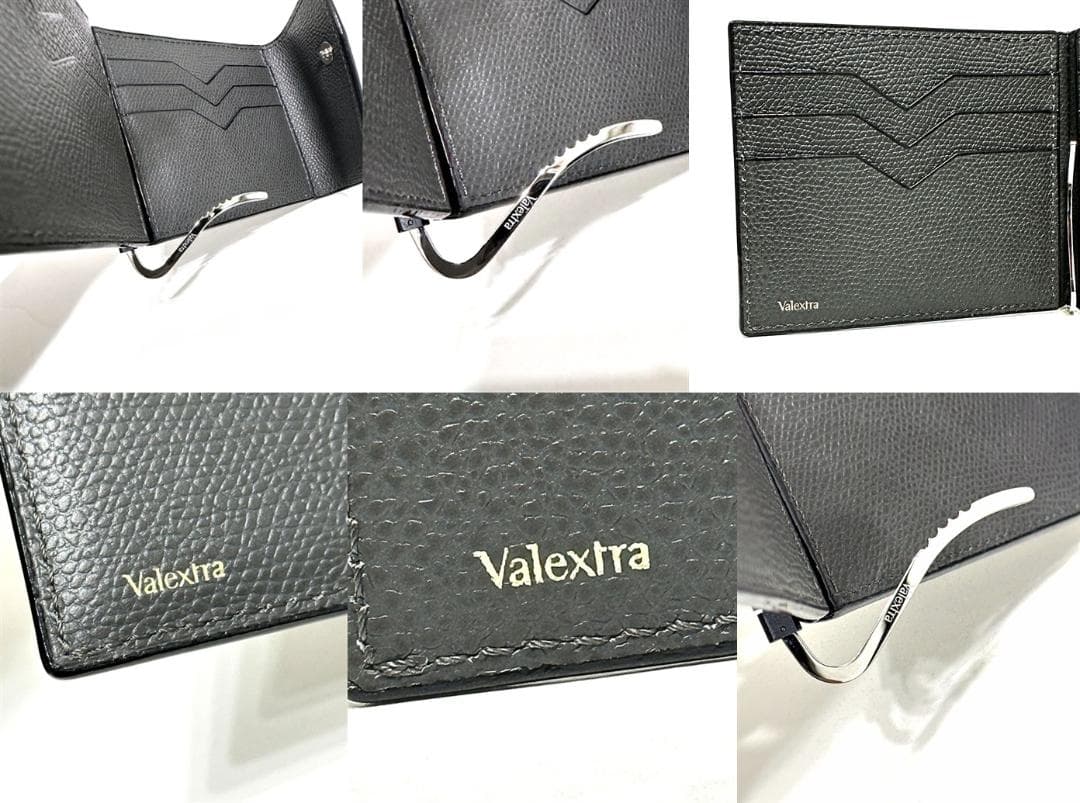 新品同様　ギャラ付き　2025　ヴァレクストラ　グリップ　レザー マネークリップ