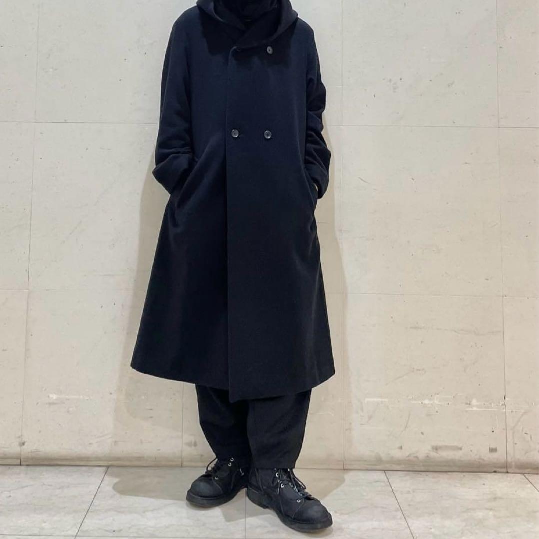 エアリーモッサダブルフーデットコート　ヨウジヤマモトプールオム
