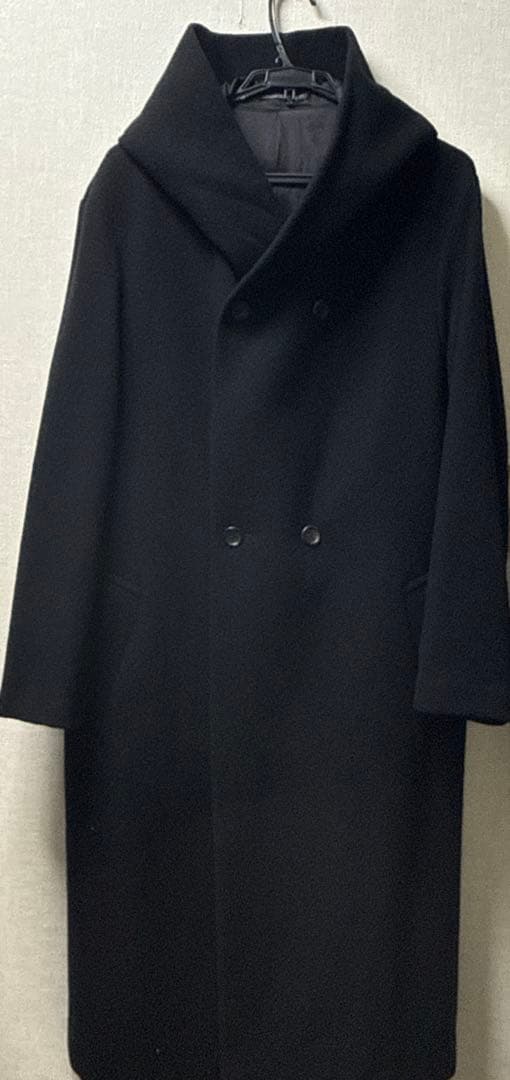 エアリーモッサダブルフーデットコート　ヨウジヤマモトプールオム