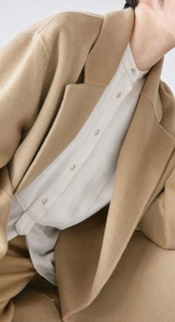 todayful ウールオーバーコート ベージュ　36 ロングコート