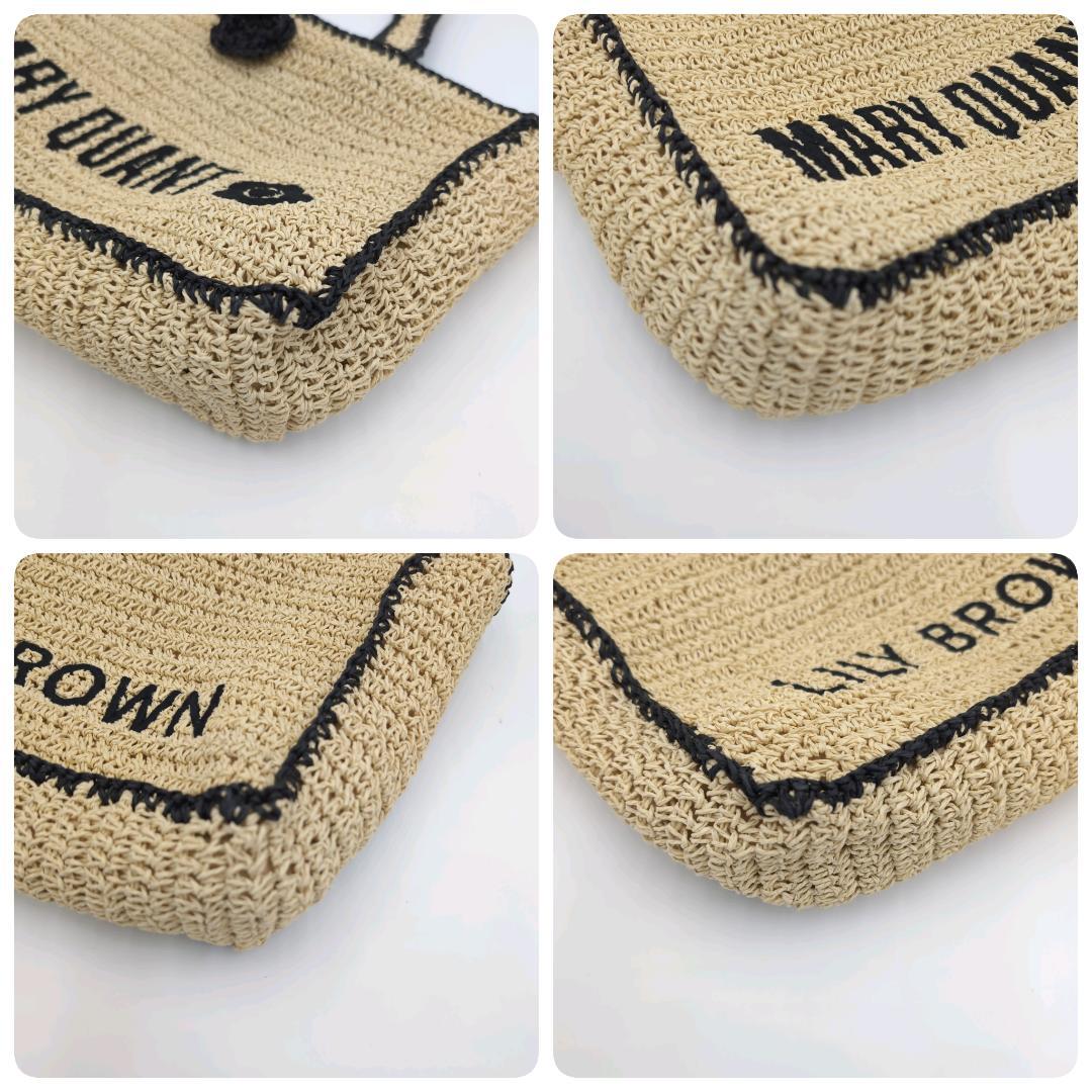 新品・未使用✨ リリーブラウン マリークアント 刺繍 かごバッグ 完売品 レア