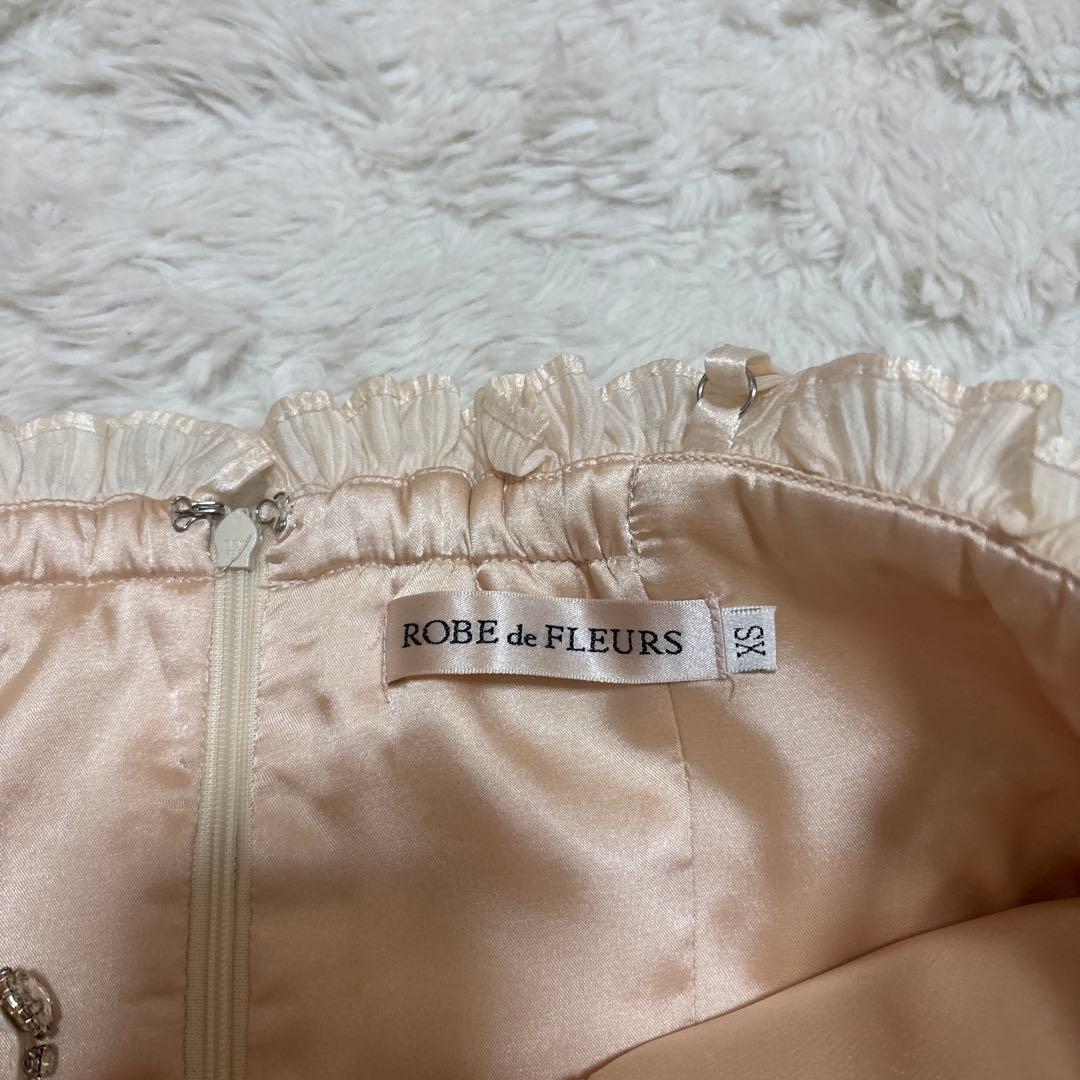 ROBE de FLEURS アイボリー XS 美品‼️