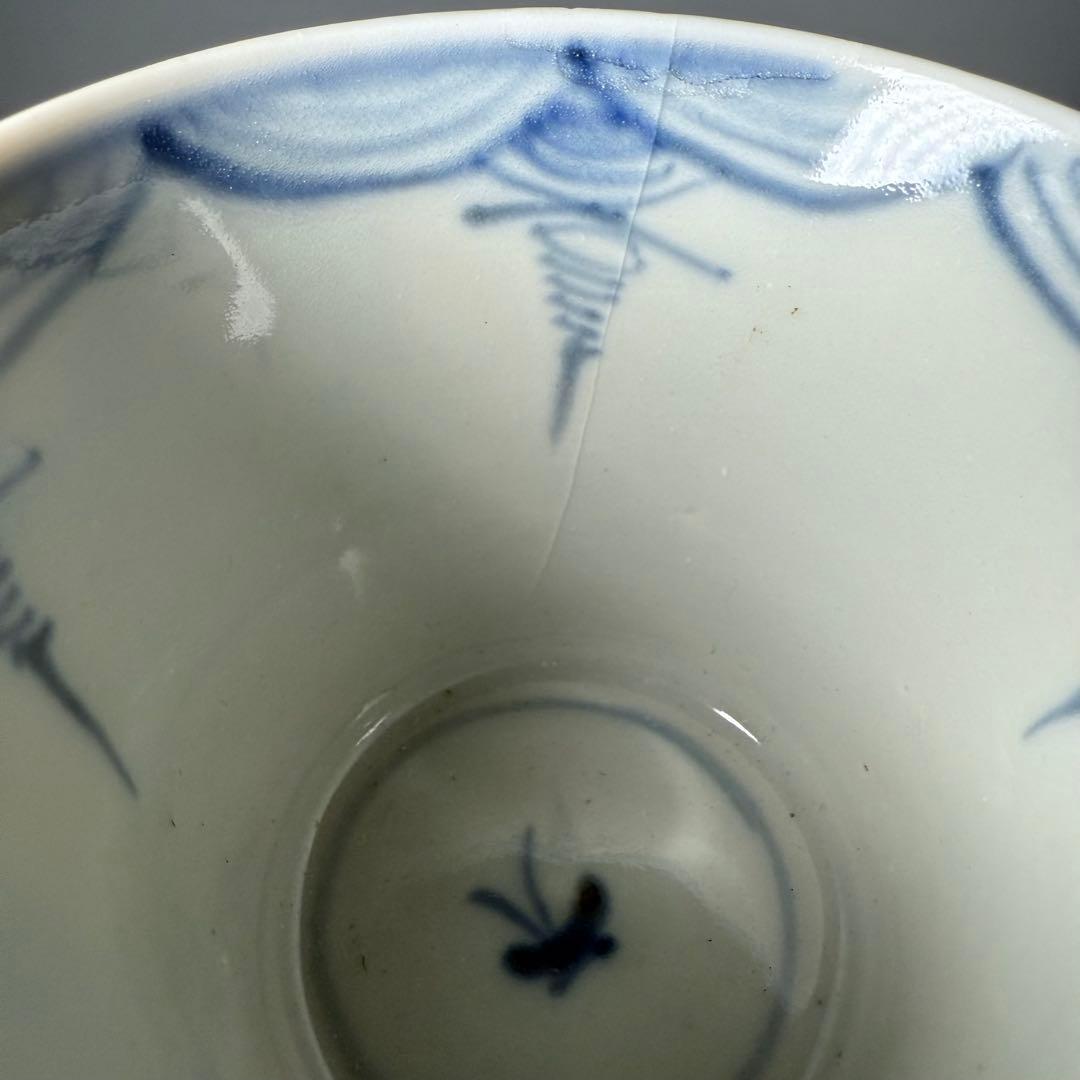 幕末〜昭和初期　そば猪口　まとめて12点　おまけで箸置き6個　染付　色絵