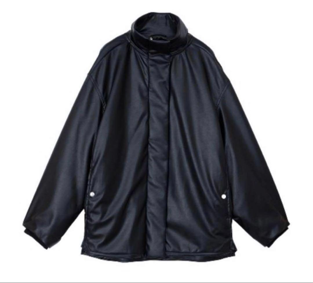 ジャケット・アウター PASTING LIKE SYNTHETIC LEATHER JACKET