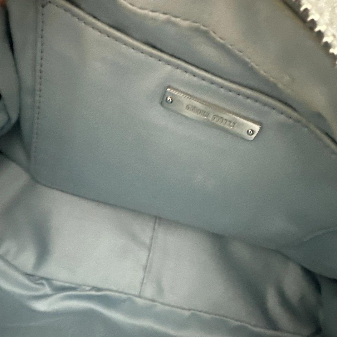 本日のみmiu miu ショルダーバッグ 水色かわいいケース付き