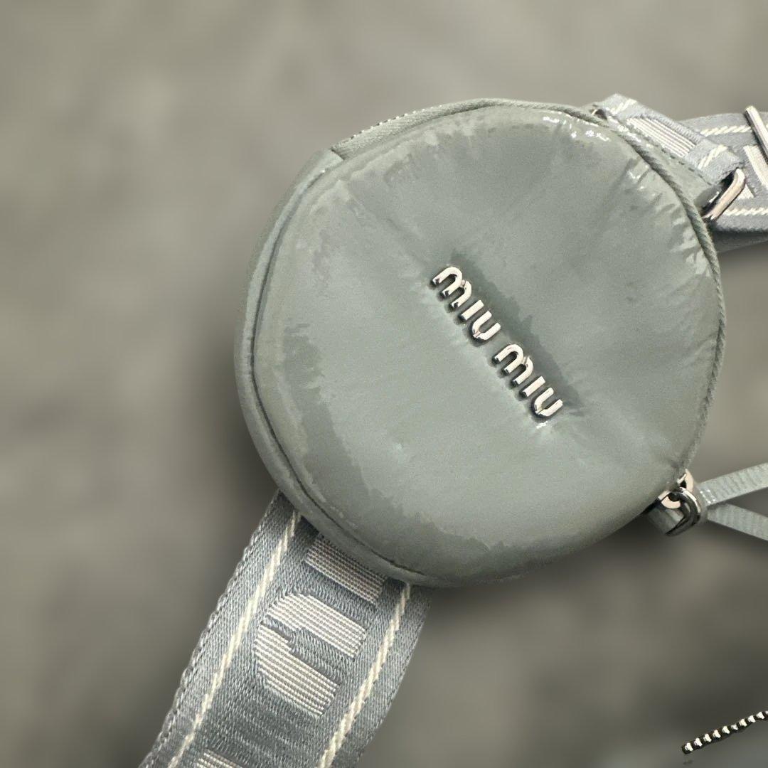 本日のみmiu miu ショルダーバッグ 水色かわいいケース付き