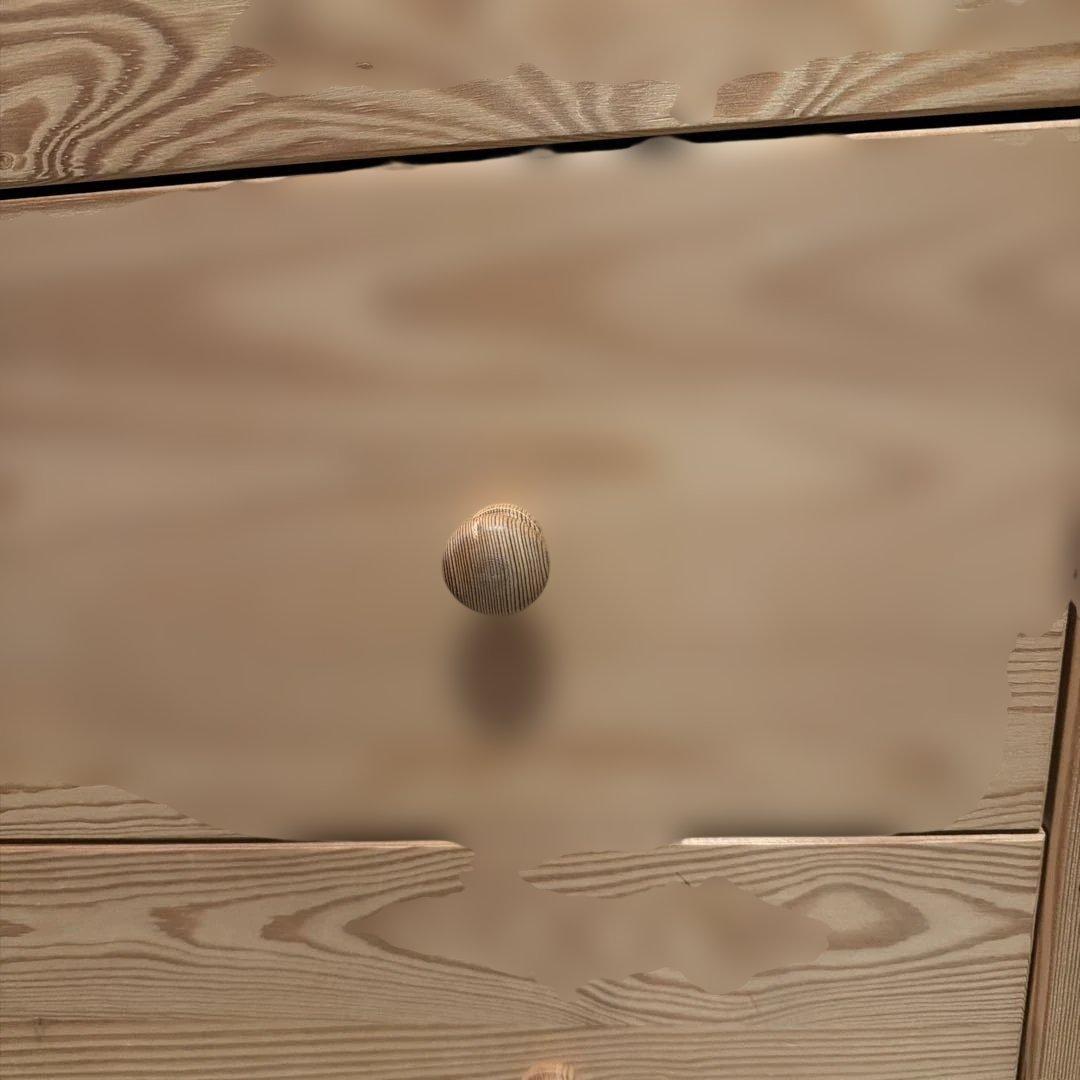 IKEA ラスト　木製 3段チェスト　天然木　廃盤品