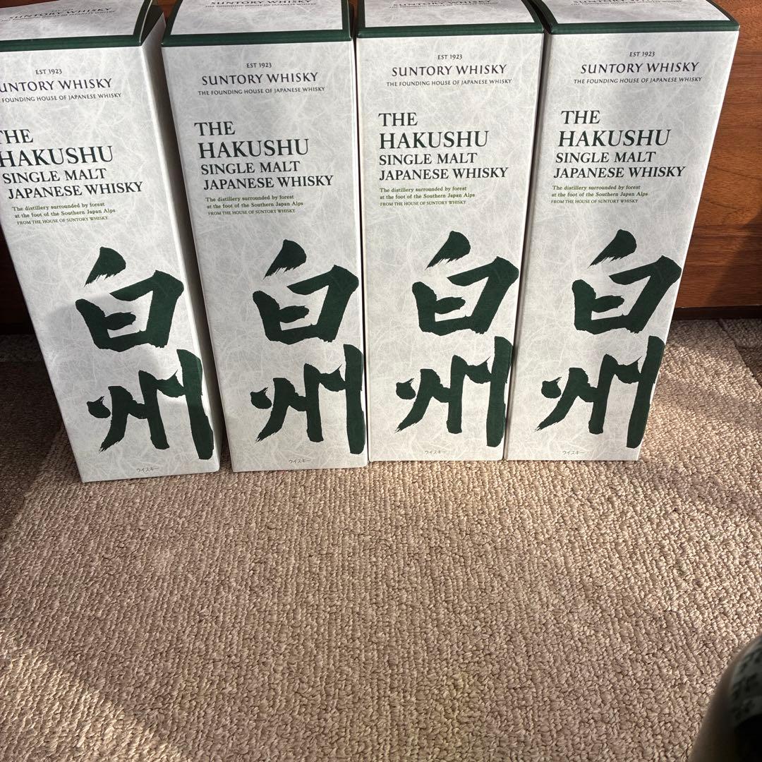 白州　700ml　4本セット　100周年記念　アニバーサリー　化粧箱付き