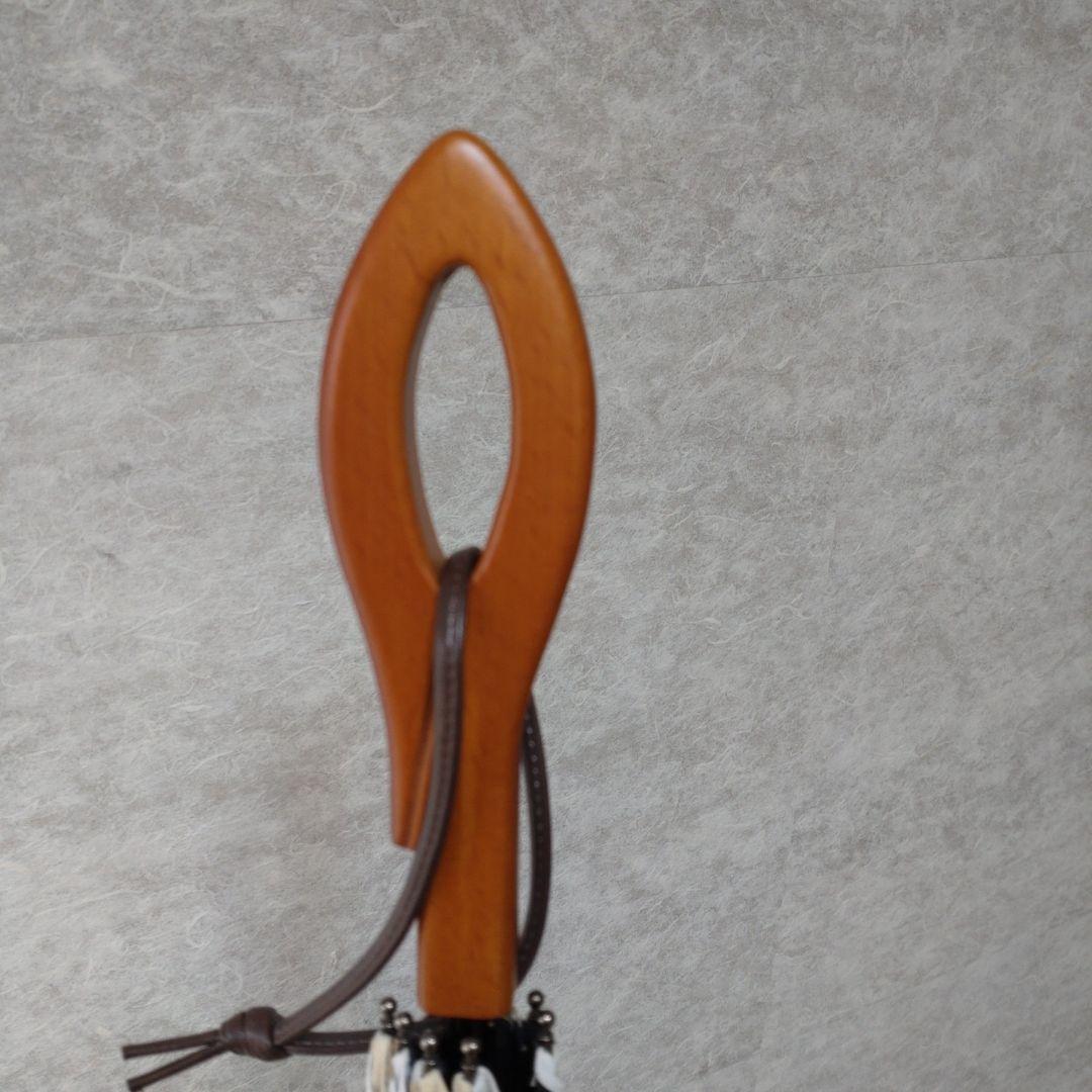 サンバリア100 Sサイズ 長傘 日傘 リーフ柄ベージュ 日本製