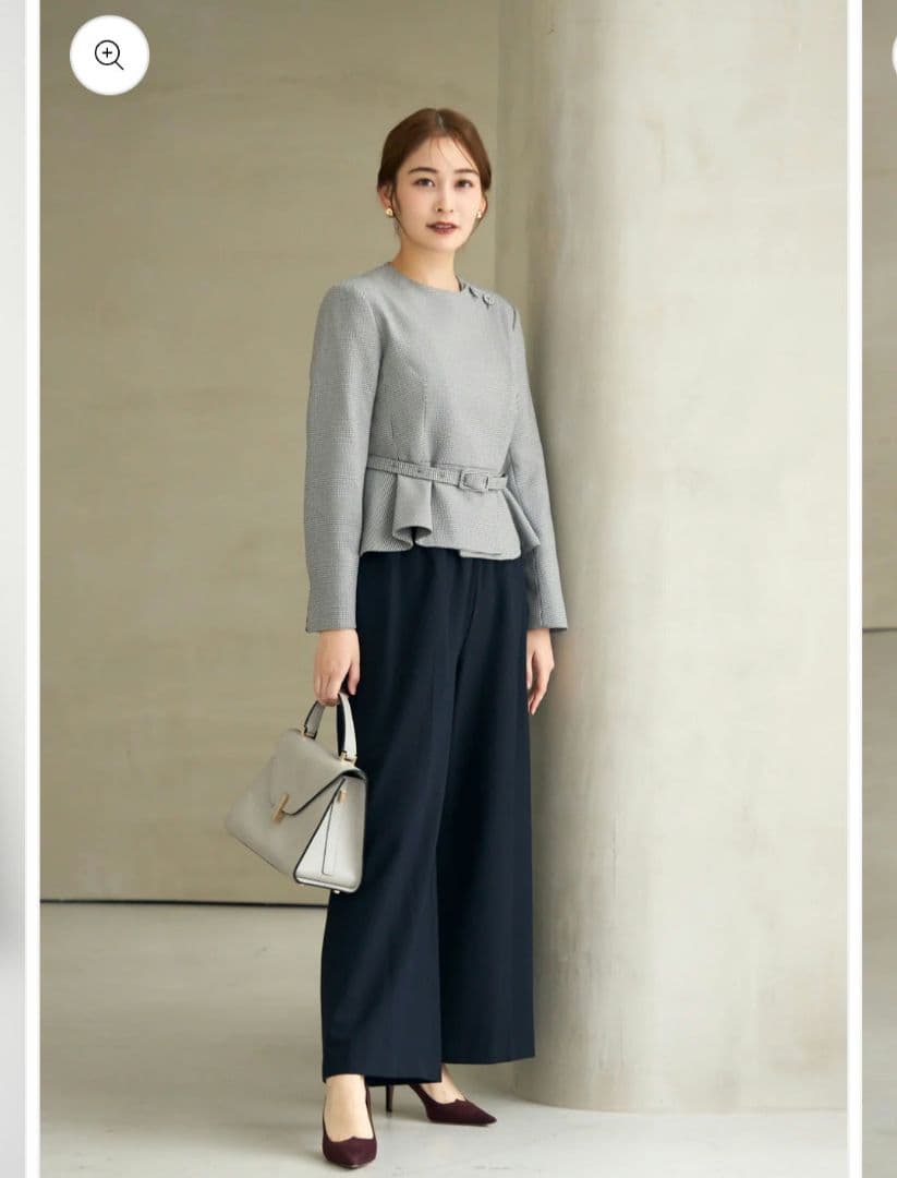 アウディーレ　Noona peplum jacket　Houndstooth