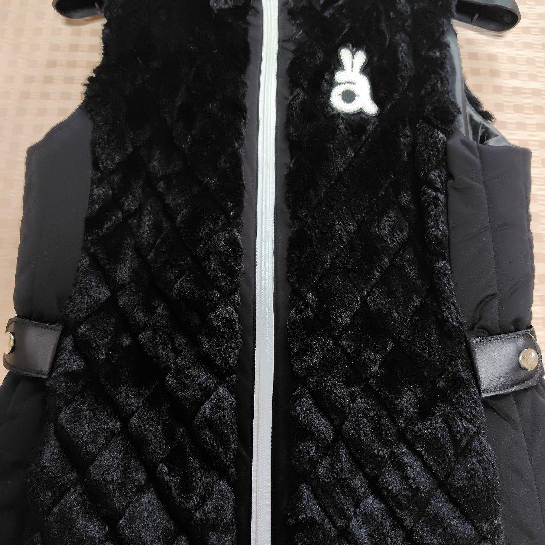 ブラックキルティングダウンベスト