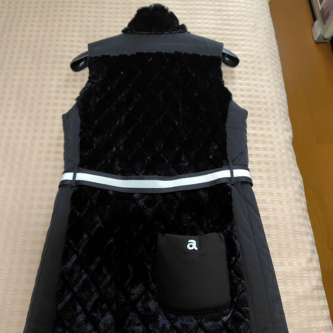 ブラックキルティングダウンベスト