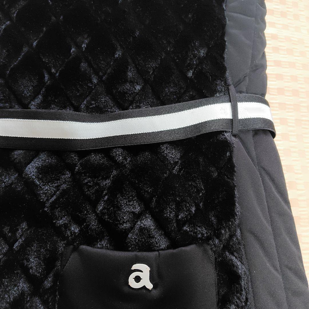 ブラックキルティングダウンベスト