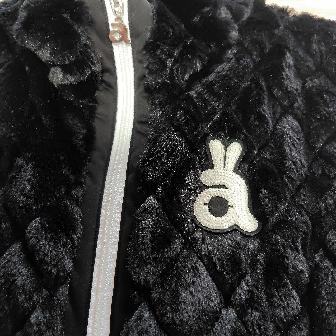 ブラックキルティングダウンベスト