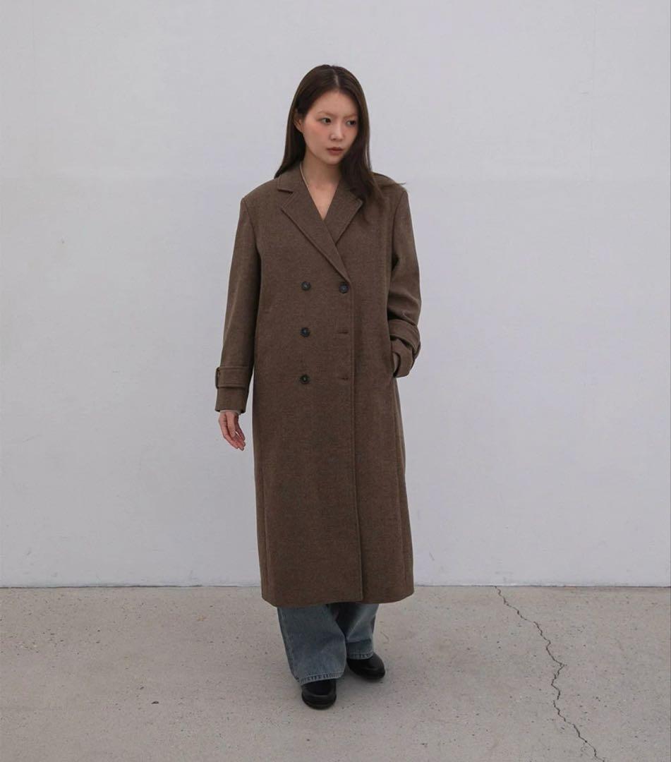 t*a様 【美品】ohotoro herringbone double coat