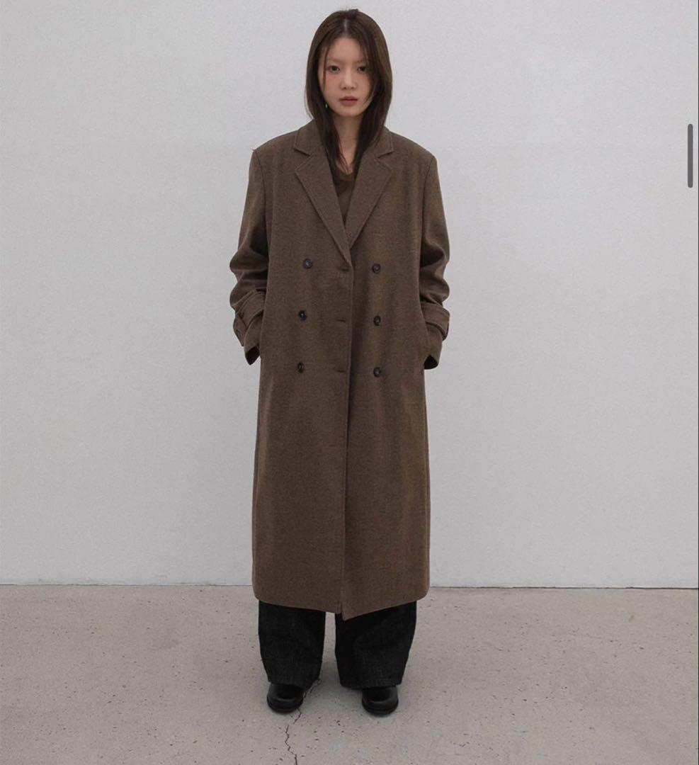 t*a様 【美品】ohotoro herringbone double coat