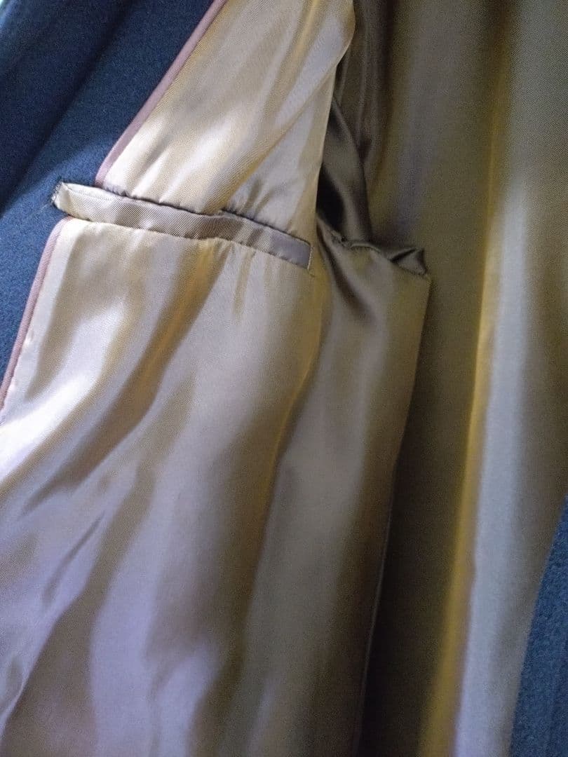 【写真追加】グリーンレーベルリラクシング　メルトン　スタンドカラーコート　XL