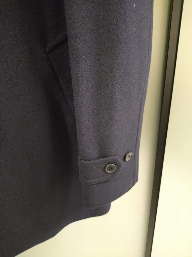 【写真追加】グリーンレーベルリラクシング　メルトン　スタンドカラーコート　XL