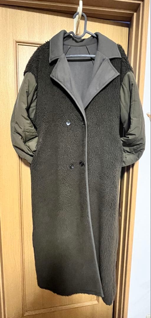 美品★CLANE クラネ　2WAYリバーシブル　ミリタリーロングボアコート1