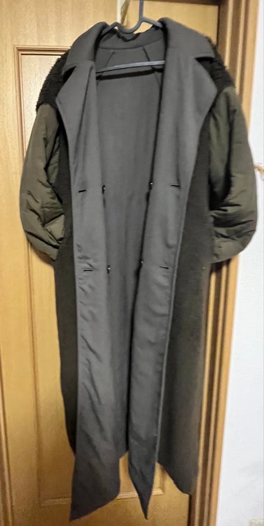 美品★CLANE クラネ　2WAYリバーシブル　ミリタリーロングボアコート1