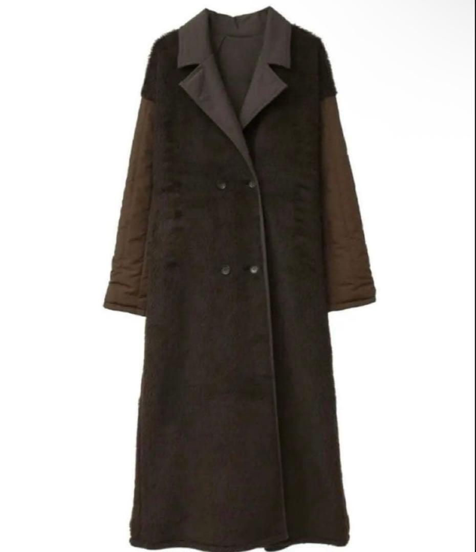 美品★CLANE クラネ　2WAYリバーシブル　ミリタリーロングボアコート1