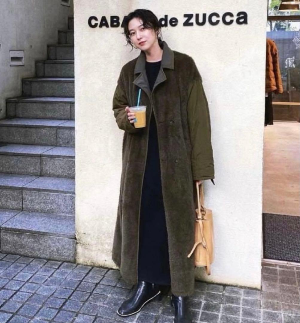 美品★CLANE クラネ　2WAYリバーシブル　ミリタリーロングボアコート1