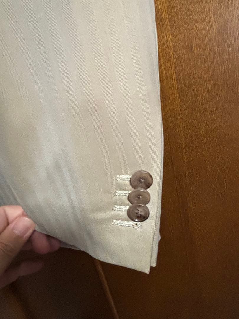 ⭐︎LARDINI⭐︎ベージュ ストライプスーツ⭐︎46サイズ