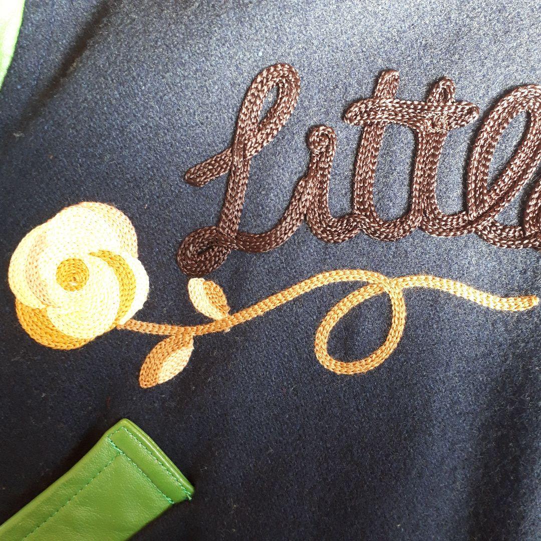 スクープスタジャンレディースレザーヴィンテージグリーンネイビーSCOOP80s