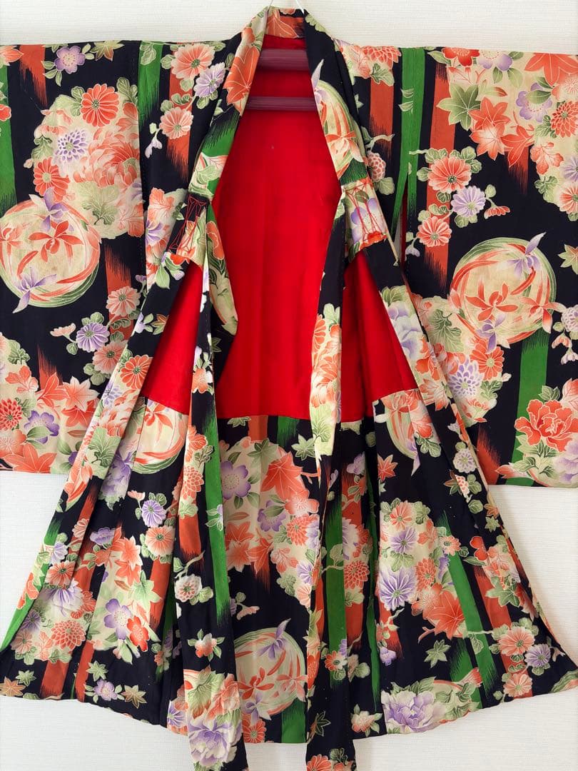 アンティーク　錦紗　子供着物