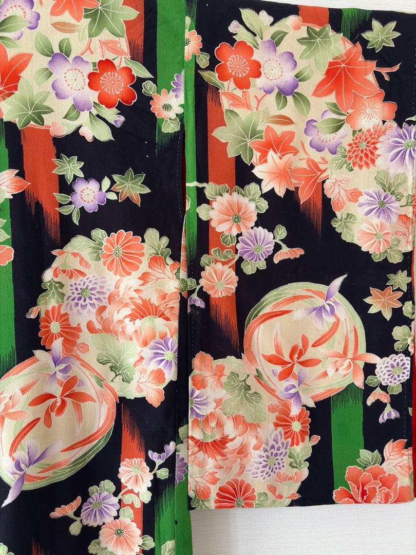 アンティーク　錦紗　子供着物