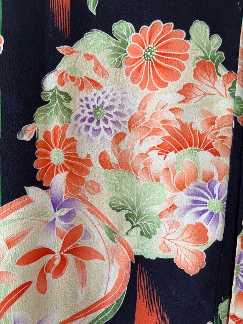 アンティーク　錦紗　子供着物