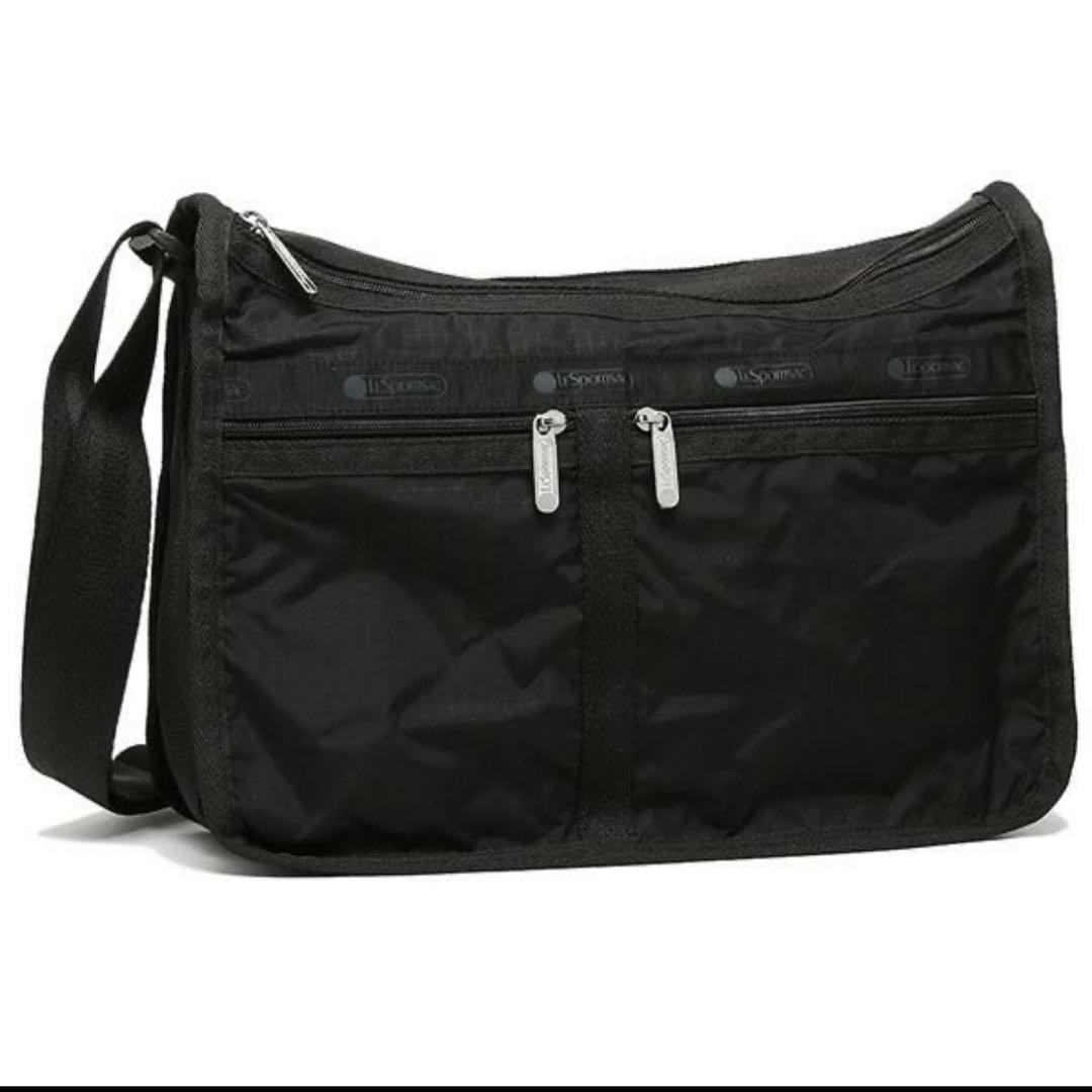LeSportsac黒ショルダーバッグ　deluxe everyday bag
