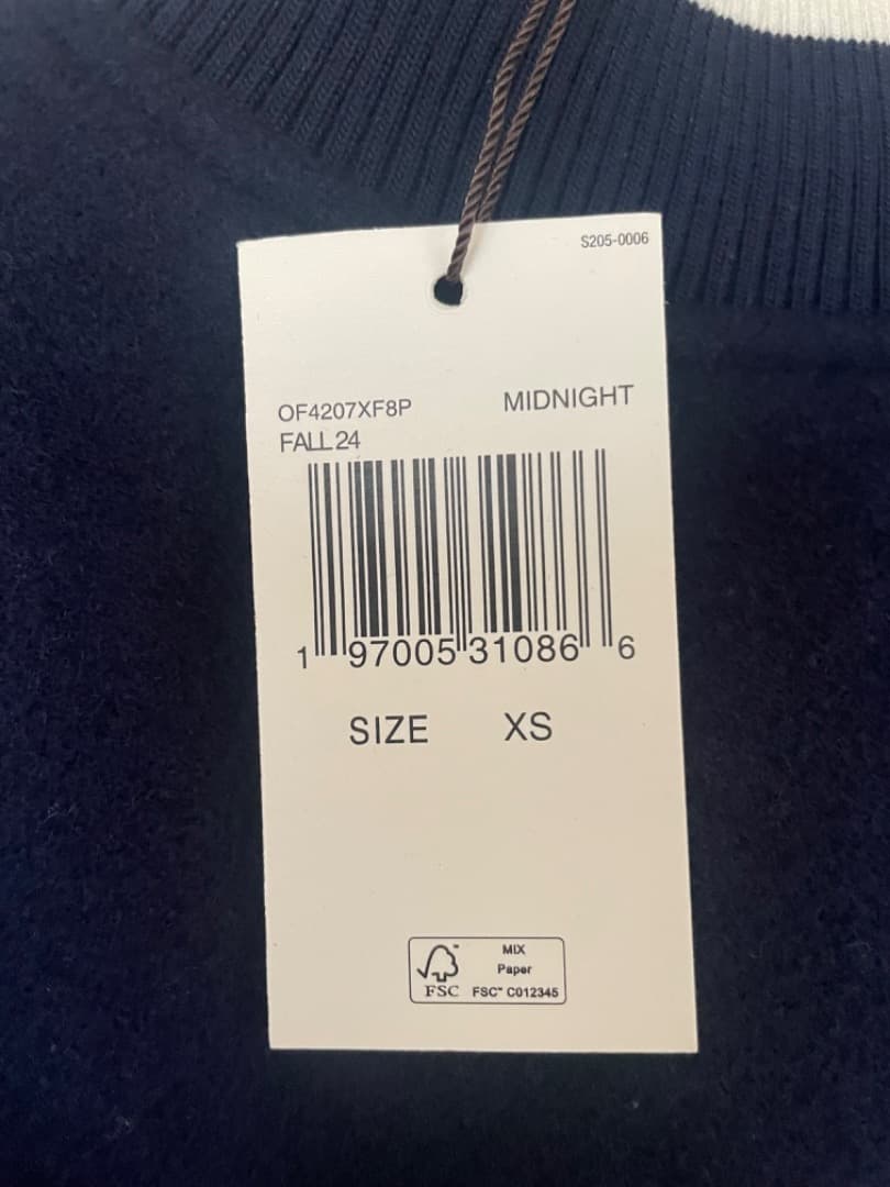 ネイビー スタジャン マイケルコース　MK刺繍ロゴ付き メンズXS/レディースM