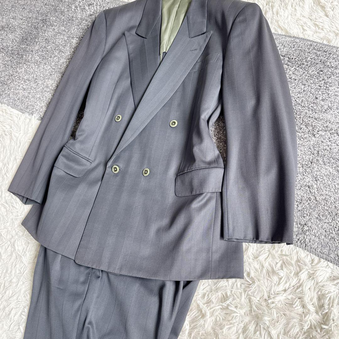 オールド　YSL イヴサンローラン セットアップ　スーツ　ダブル　グレー　y2k